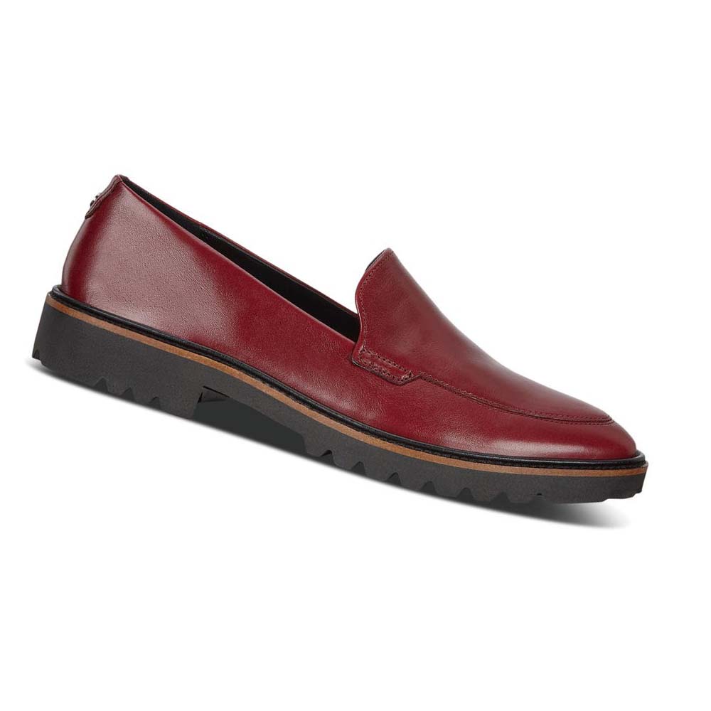 Ecco Incise Tailored Loafers Dam Vinröda | SE 155FDN